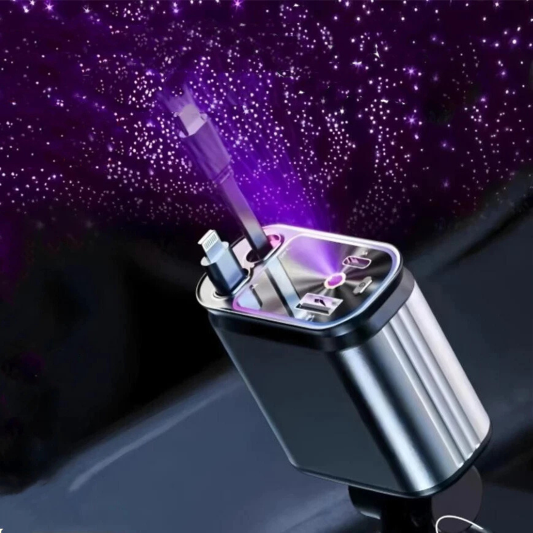 ASTRACHARGE 120W Retractable Fast-Charge and Starlight Projection Charger