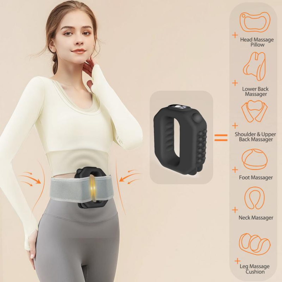 BODYVIBE Waist Slimming & Deep Vibration Massager Belt