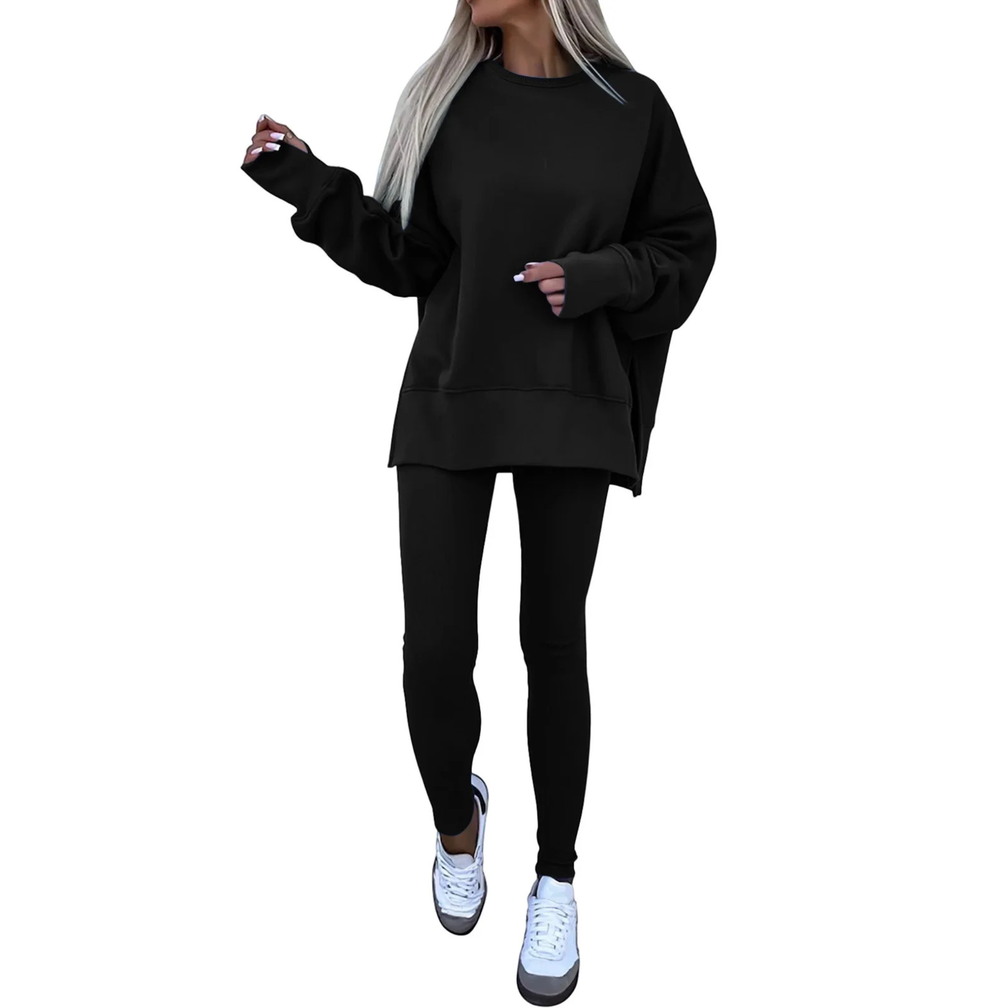 COMFORTE Oversized Sweatshirt and Leggings Set