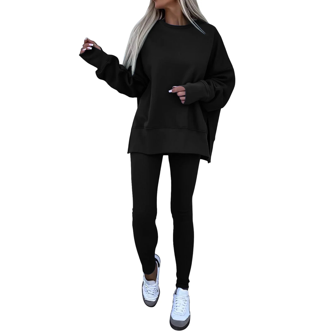 COMFORTE Oversized Sweatshirt and Leggings Set