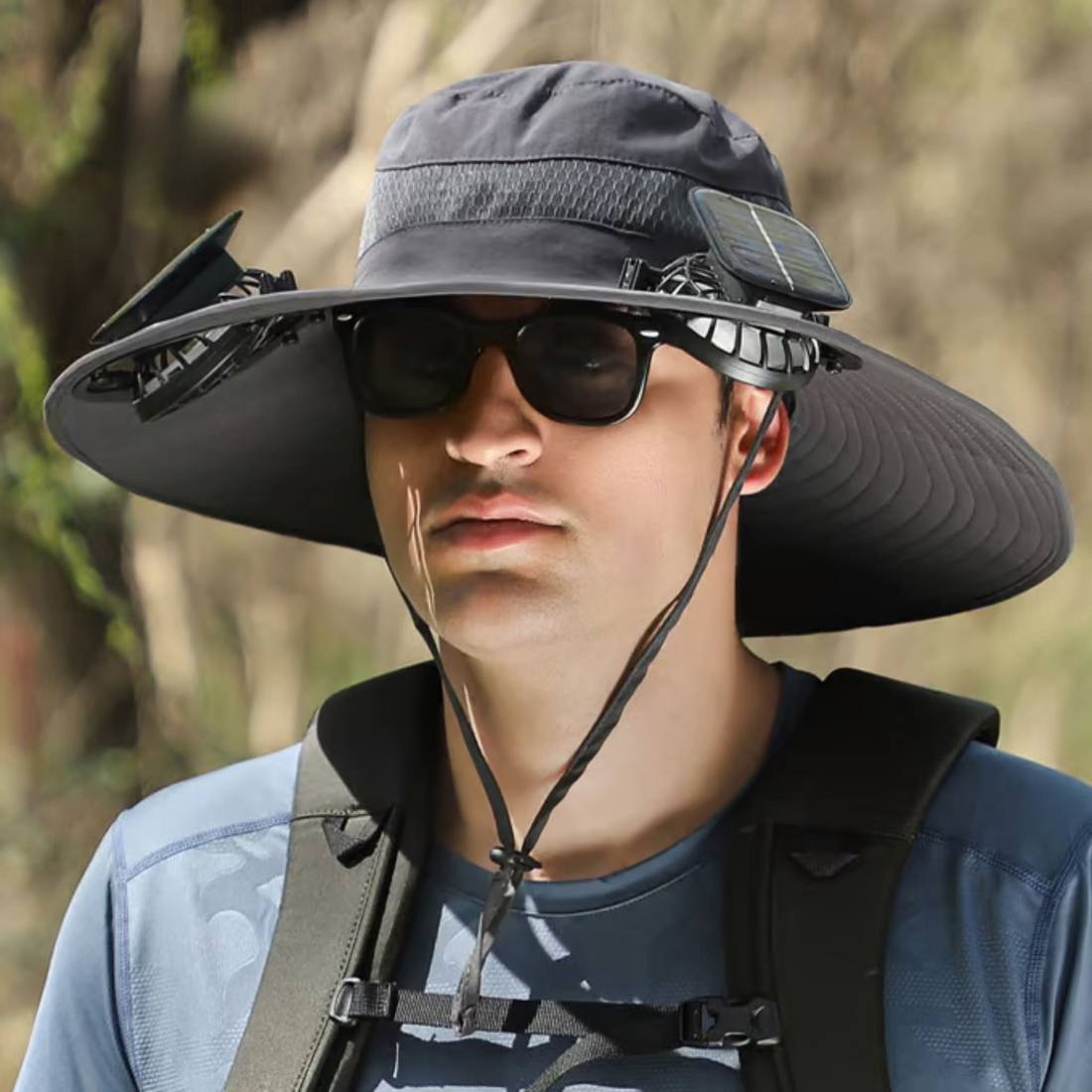 COOLCAPTOR Sun Hat with Solar Fan