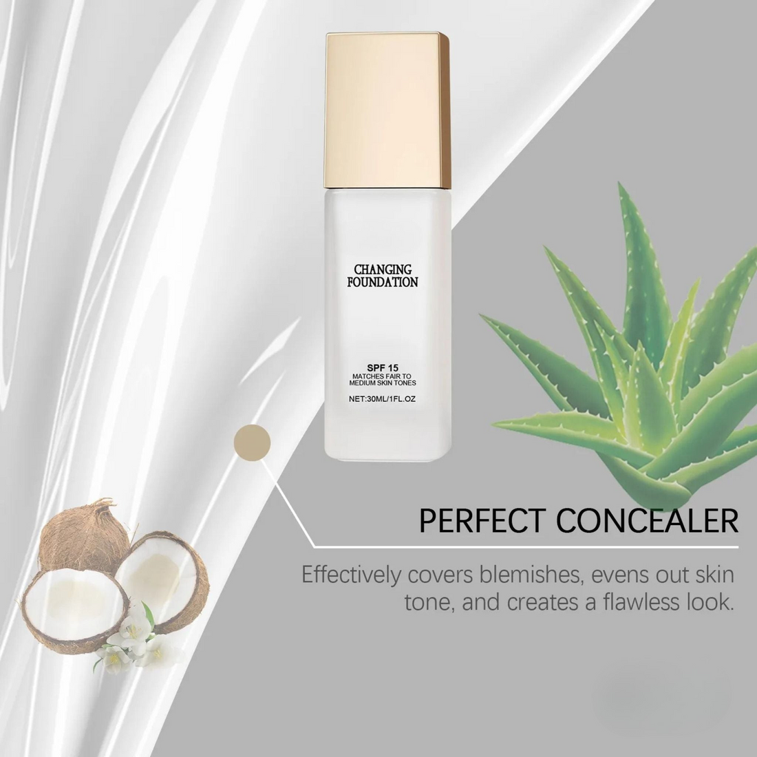 DERMASHIFT™ Skin-Adaptive Foundation | Flawless Match in Seconds