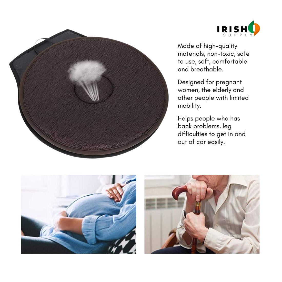 SnugX - Swivelling Car Seat Cushion