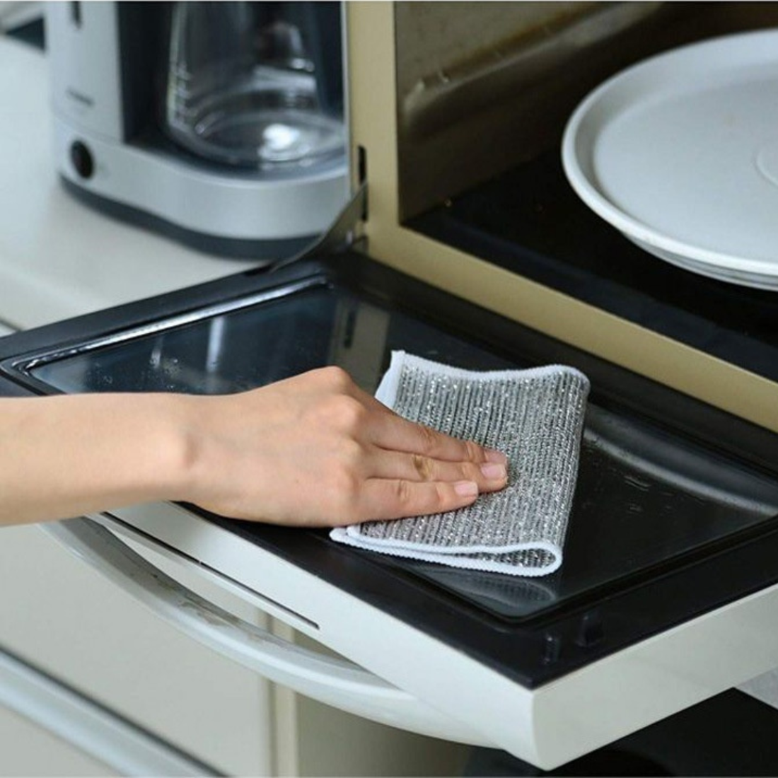 ECOBRIGHT Non-Scratch Rinse-Clean Wire Dish Cloth