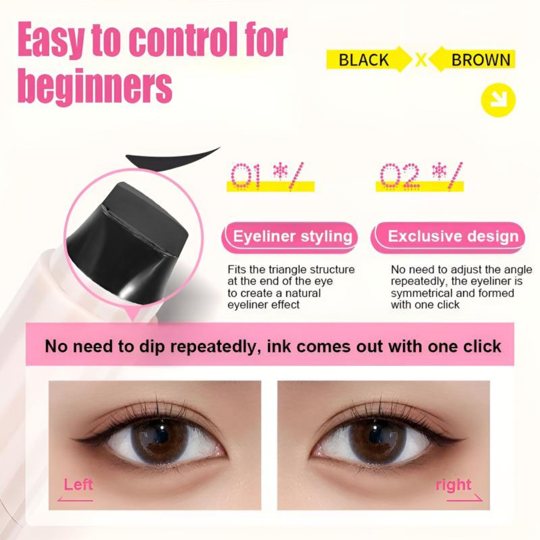 FLICKFIX Smudge-Proof Rotating Eyeliner Stamp
