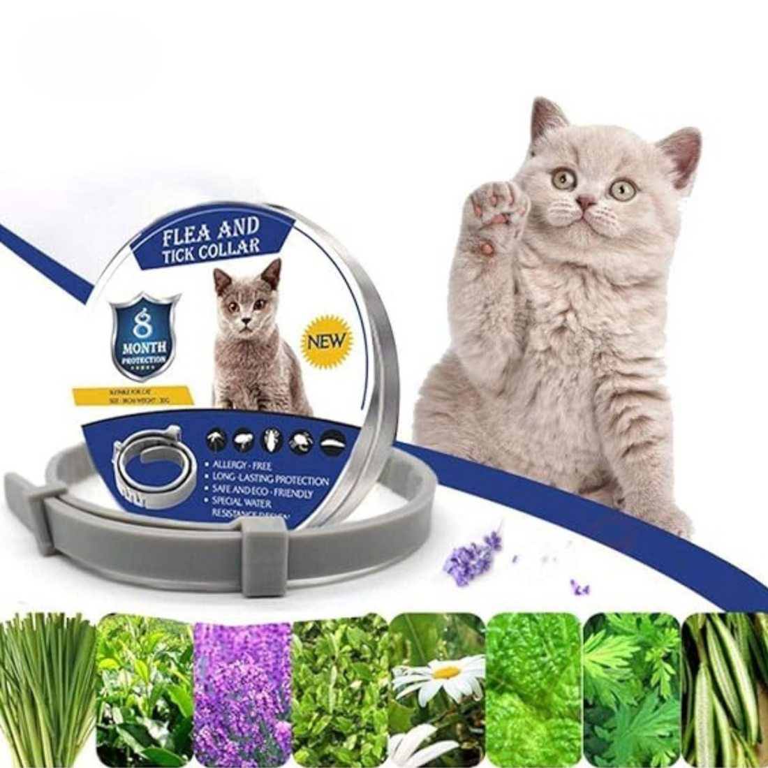 FURGUARD Lightweight Pet Bug Repellent Collar