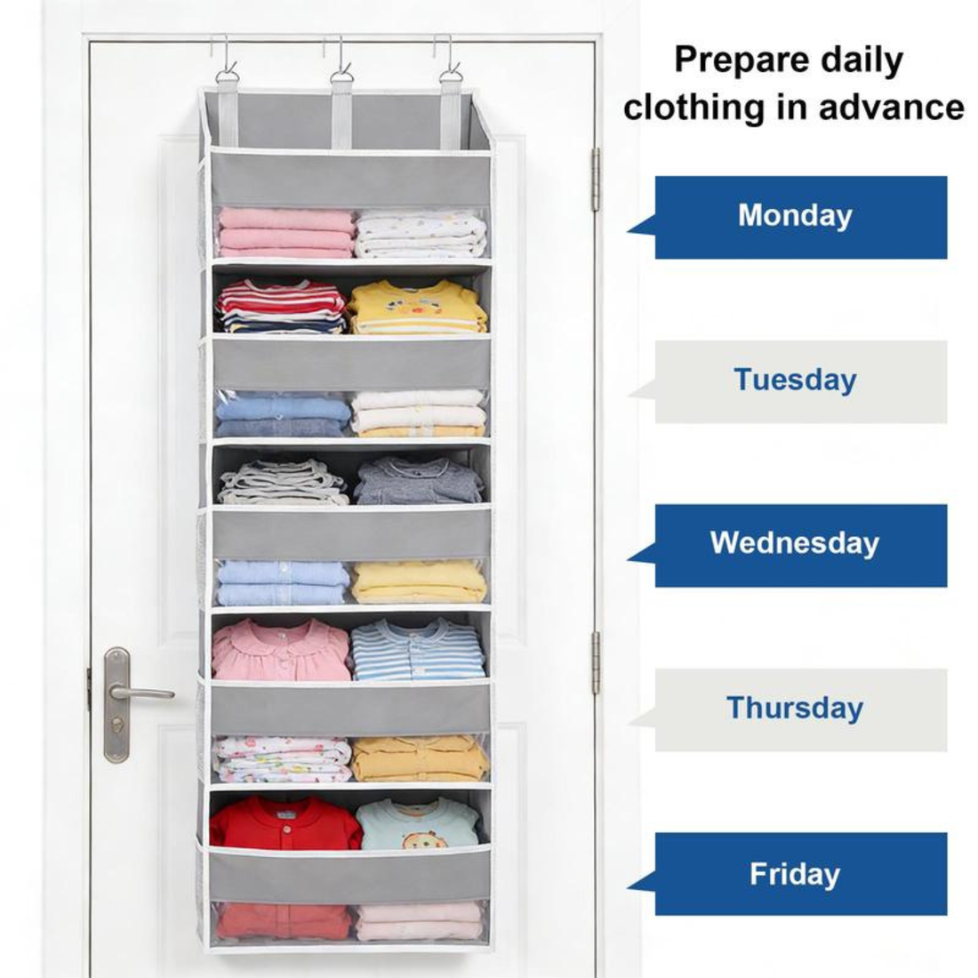 ORGANEST 5-Tier Nursery & Home Storage Door Organizer