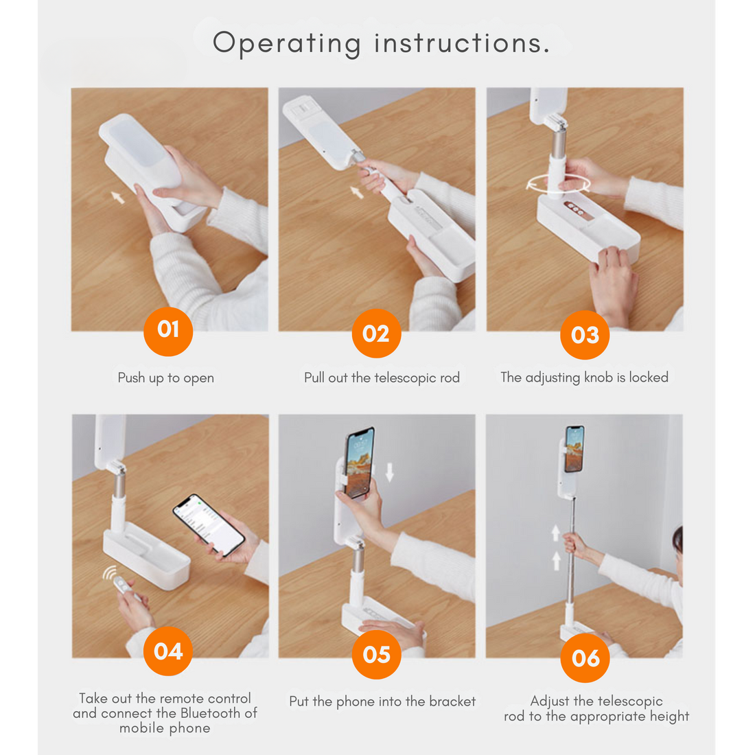 PIXELIGHT Portable Selfie Phone Holder