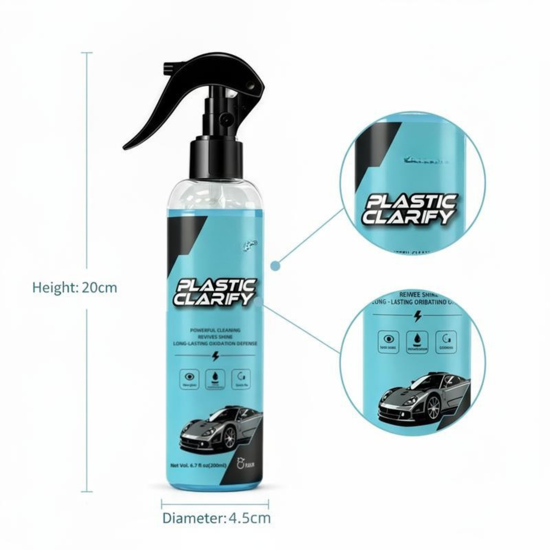PLASTEX Deep-Cleaning Plastic & Rubber Restoration Spray 120ml