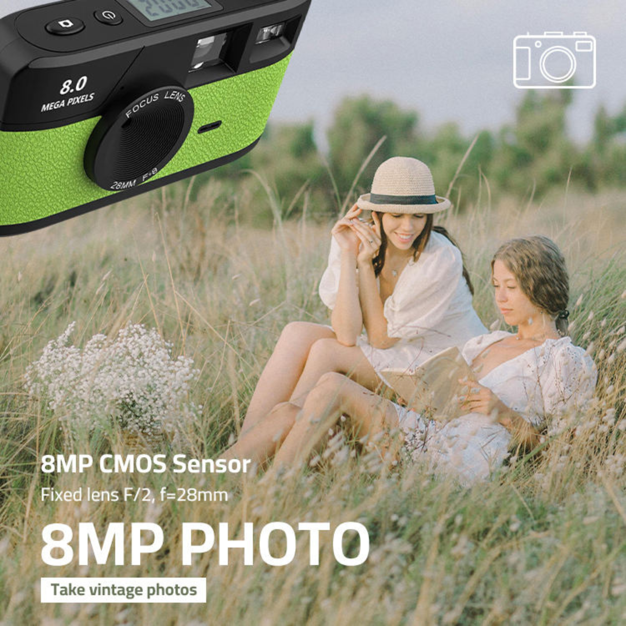 RETROSNAP Vintage-Style Multi-Filter Digital Camera