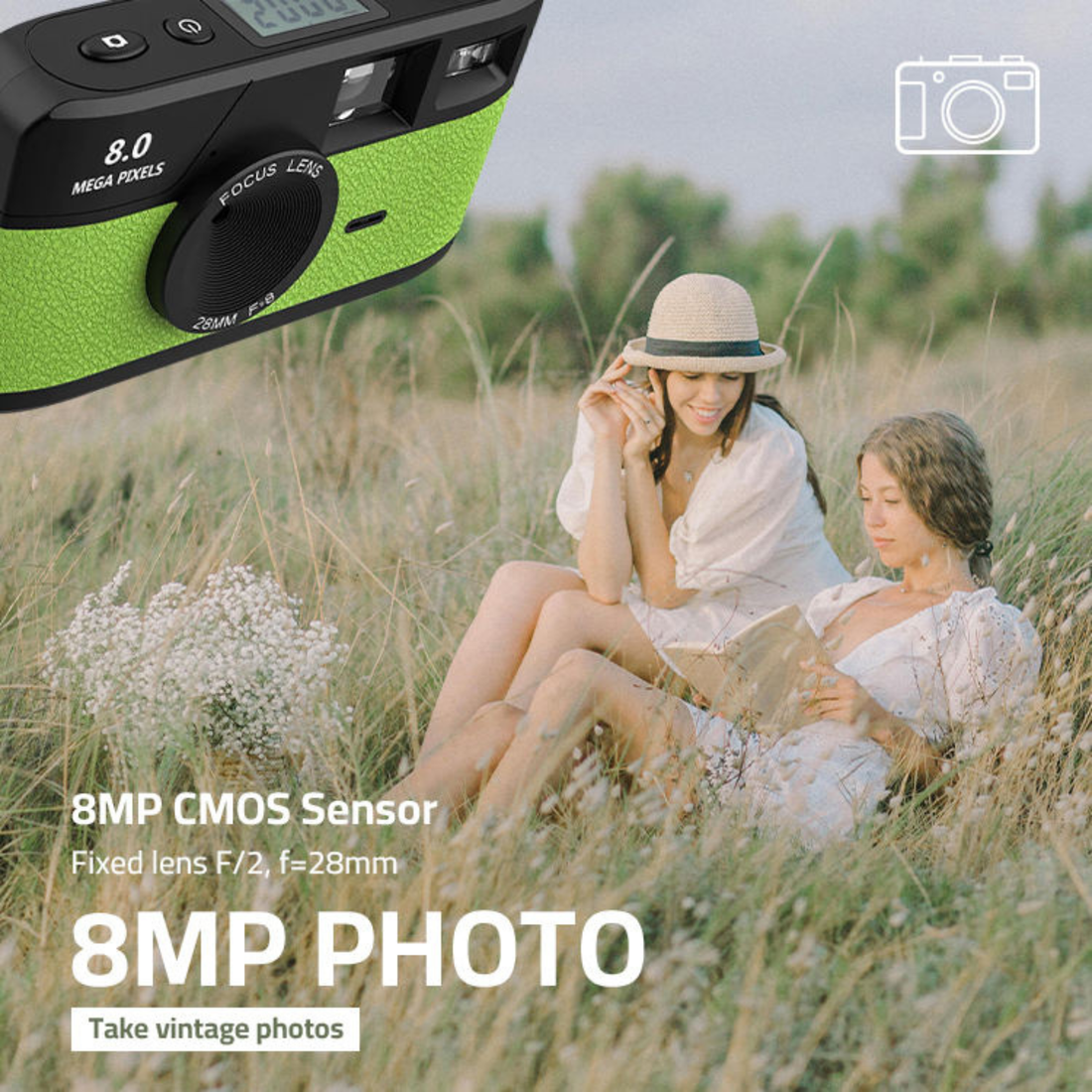 RETROSNAP Vintage-Style Multi-Filter Digital Camera