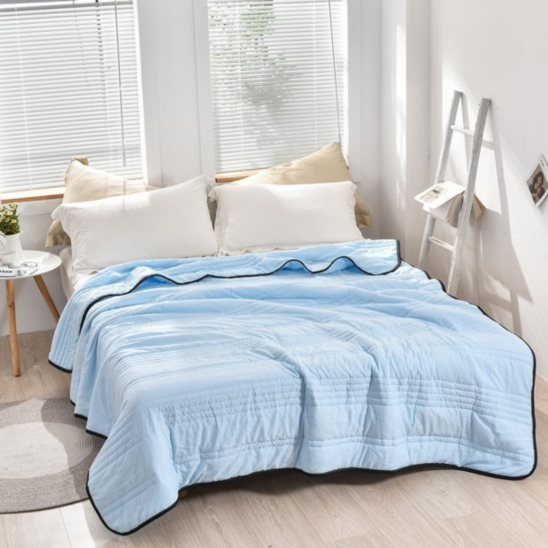 SILKDREAM Breathable Quilts Throw Blanket