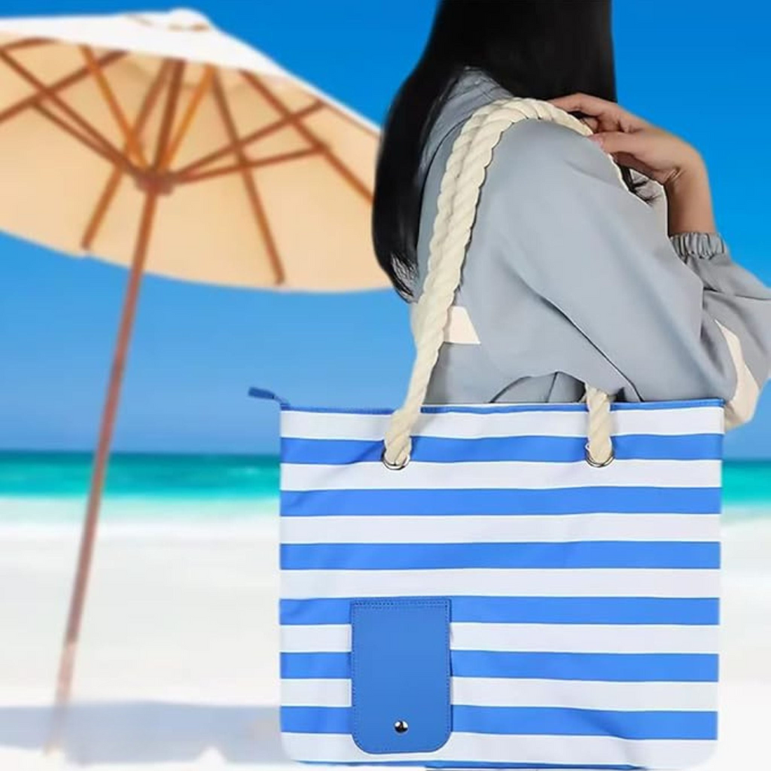 SIPSACK Beach Wine Tote Bag