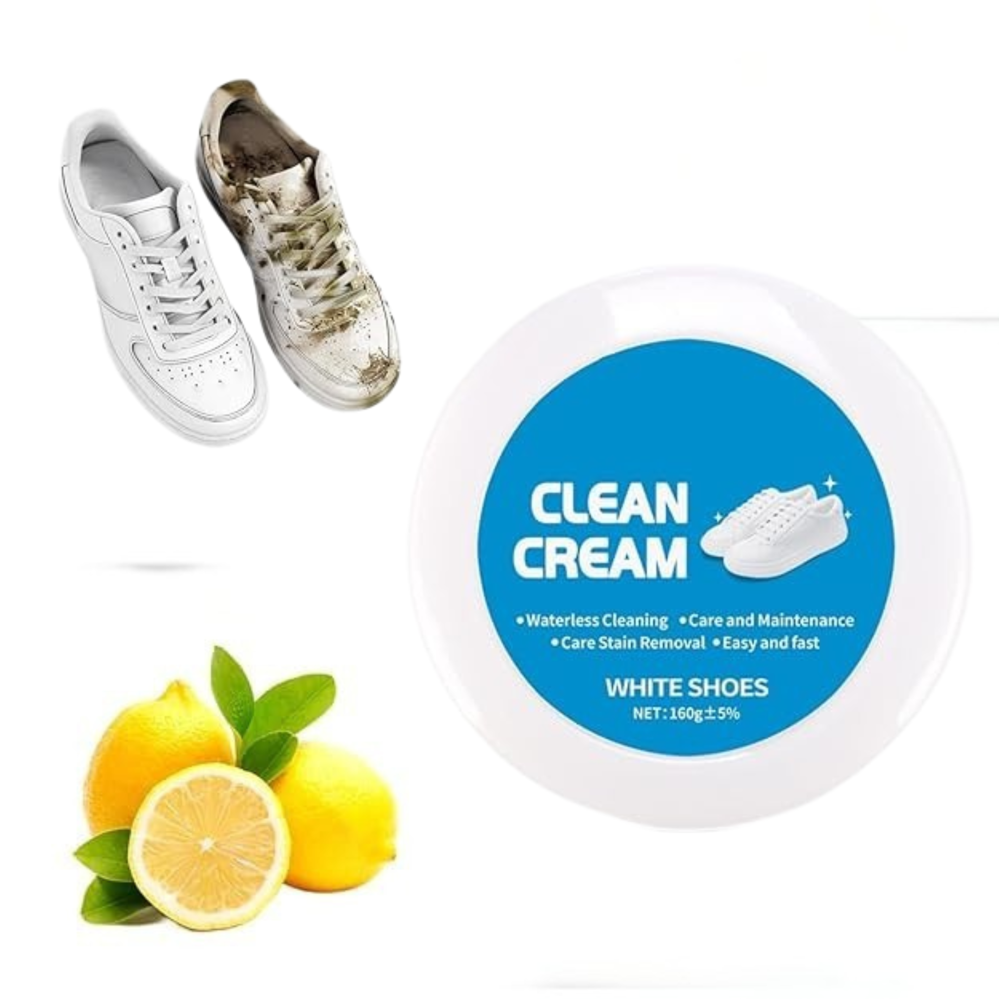SOLEBRIGHT Deep Stain White Shoe Cleaner (160g)