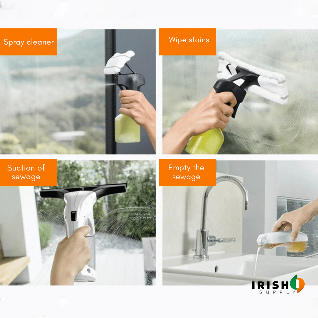 SUCTIONMAX Electric Window Vacuum Squeegee
