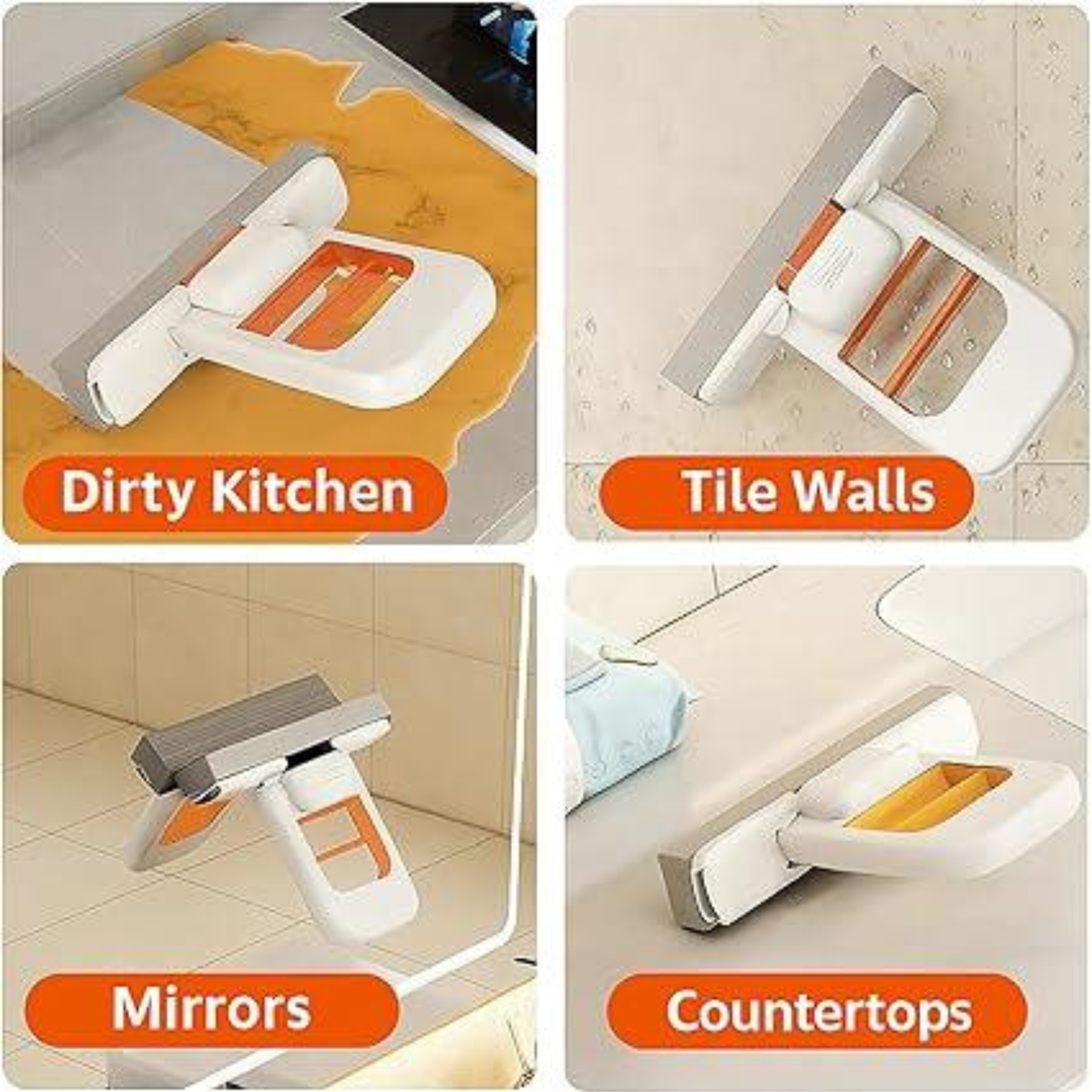 SWIFTWIPE Portable Self-Squeezing Mini Mop