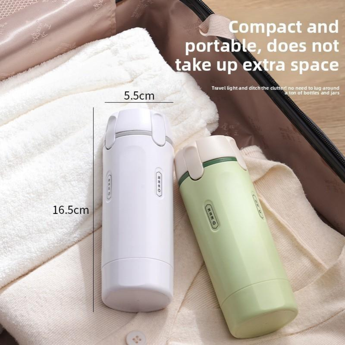 TRAVELITE 4-in-1 Cosmetics and Toiletry Travel Bottle Dispenser