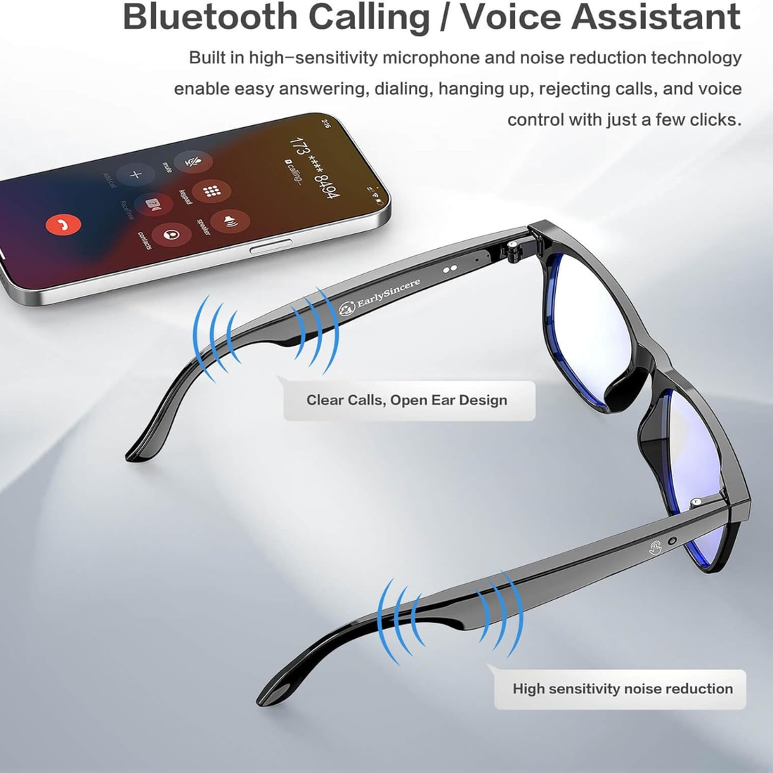 WATCHLY Photochromic AI Camera Smart Glasses