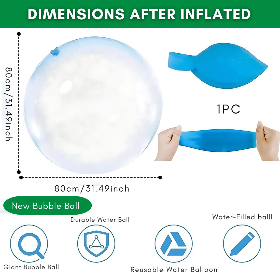 WAVEBOUNCE Kids Water Bubble Balloon