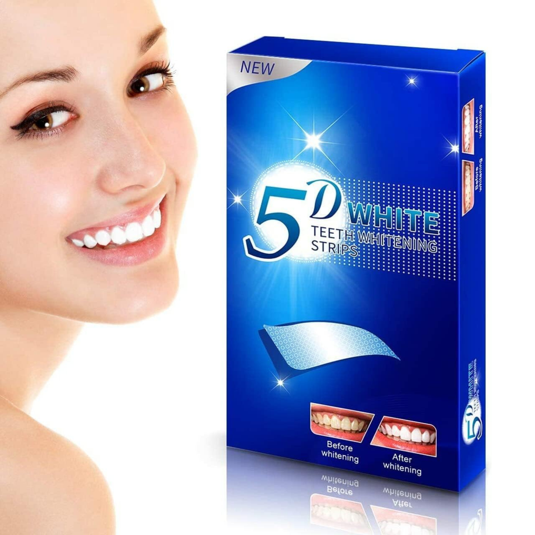 WHITEFLEX Teeth Whitening and Enamel Restore Strips (14 pairs)