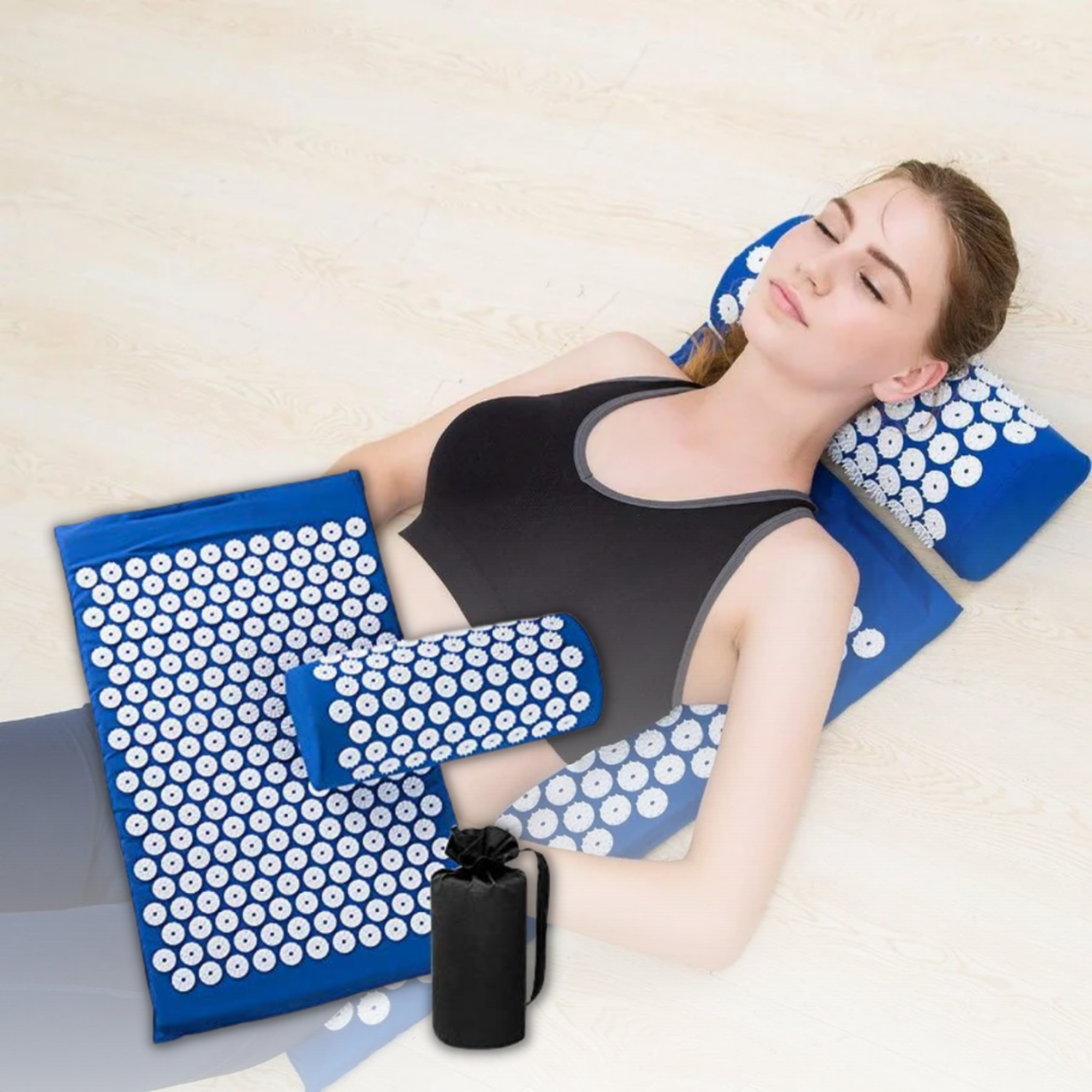 ZENPILLOW Acupuncture Pillow Massage Yoga Mat